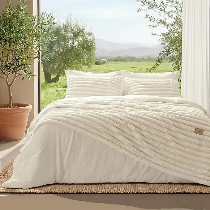 🌟6-Piece Gentlesoft 2-in-1 Comforter Set All-Season Detachable Blanket with SnapTech