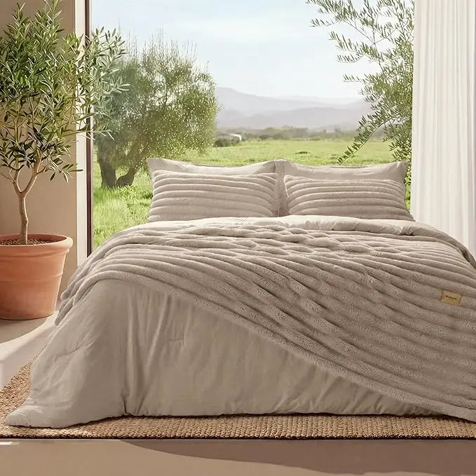 🌟6-Piece Gentlesoft 2-in-1 Comforter Set All-Season Detachable Blanket with SnapTech