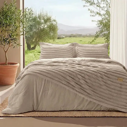 🌟6-Piece Gentlesoft 2-in-1 Comforter Set All-Season Detachable Blanket with SnapTech
