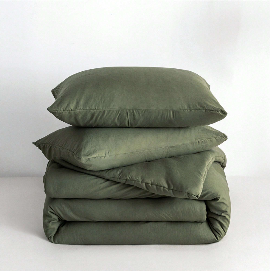 3-Piece Luxury Pom Pom Bedding Sets, All Seasons Use Light Weight With Warm Fluffy Washed Cotton Microfiber - 1 Comforter +2 Pillowcases